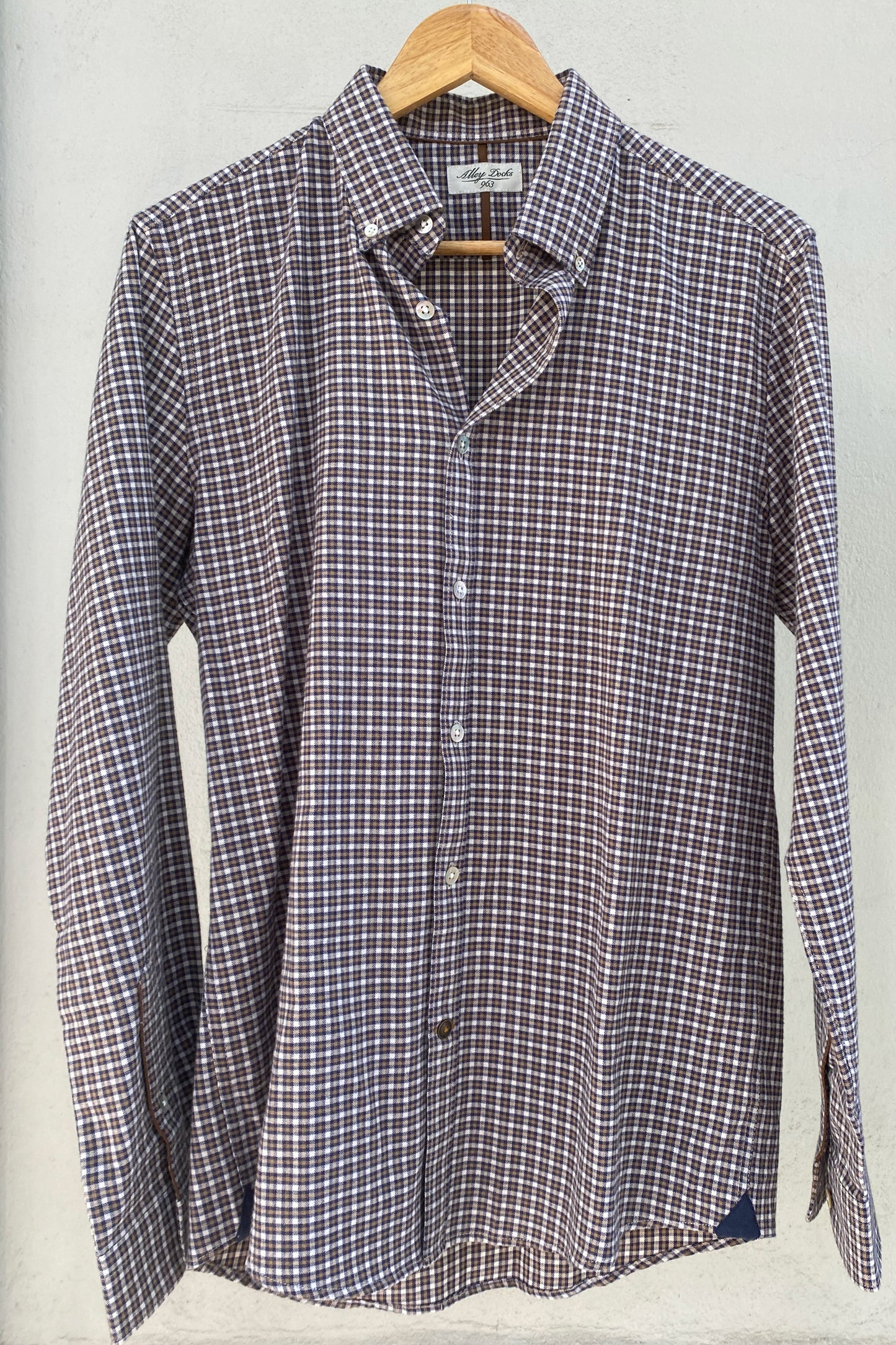 Alley Docks Camisa de franela minicuadros
