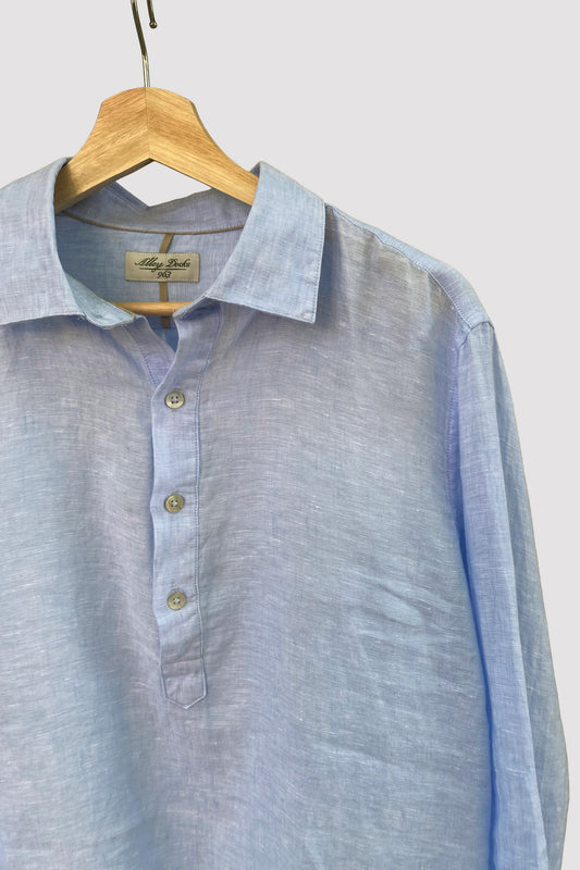 ALLEY DOCKS CAMISA POLERA CELESTE