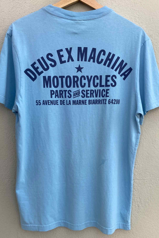 Deus Ex Machina Camiseta Biarritz Address sky blue