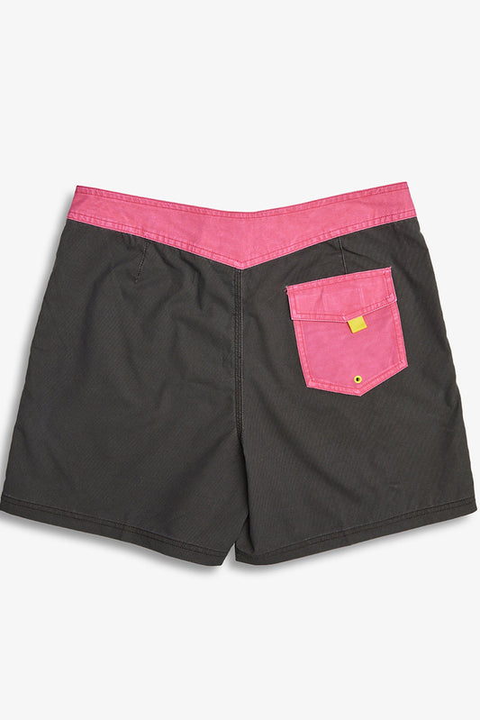 Deus Ex Machina Boardshort antracita y rosa