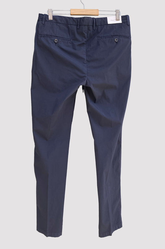 Four.ten Pantalón de popelín navy con cordón