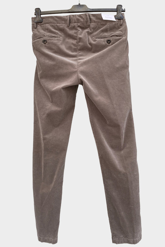 Four.ten Pantalón pana gorda marrón con cordón y goma