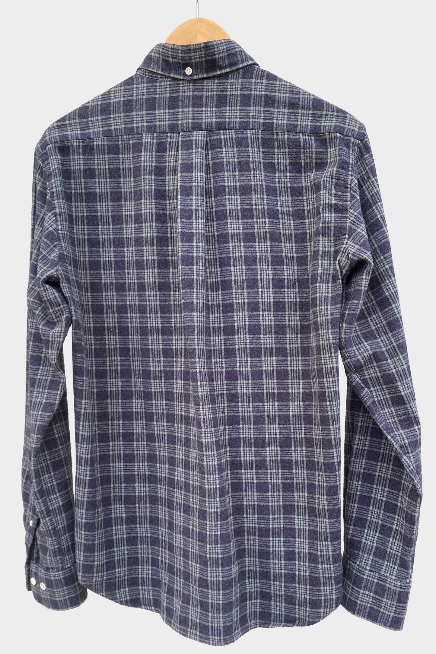 Hartford Camisa de cuadros azul y verde agua
