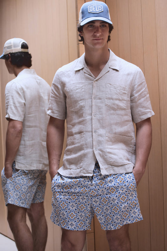 Homeward Traje de baño blanco con flores