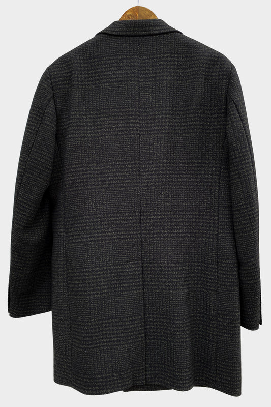 Manuel Ritz Abrigo de cuadros azul y verde oscuro