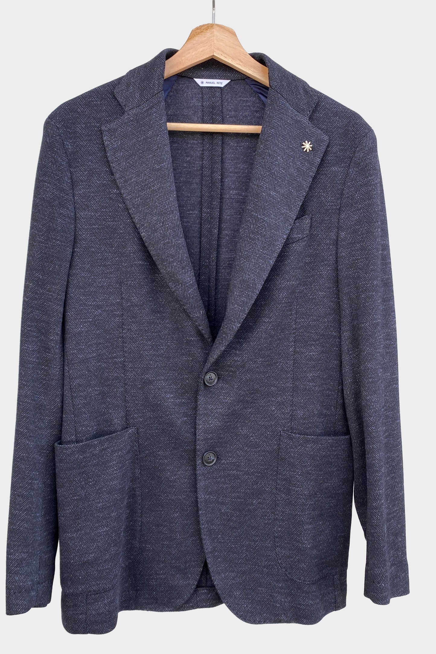 Manuel Ritz Blazer de espiga oscuro