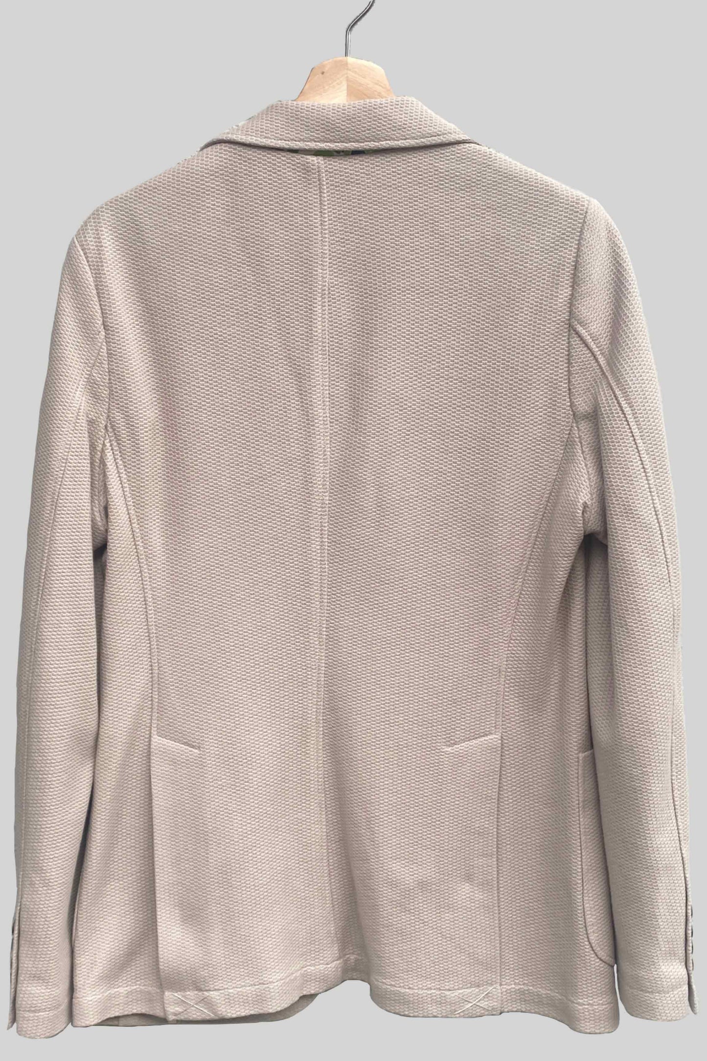 Manuel Ritz Blazer de punto tejido beige