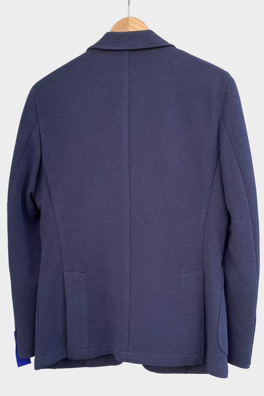 Manuel Ritz Blazer de piqué stretch azul