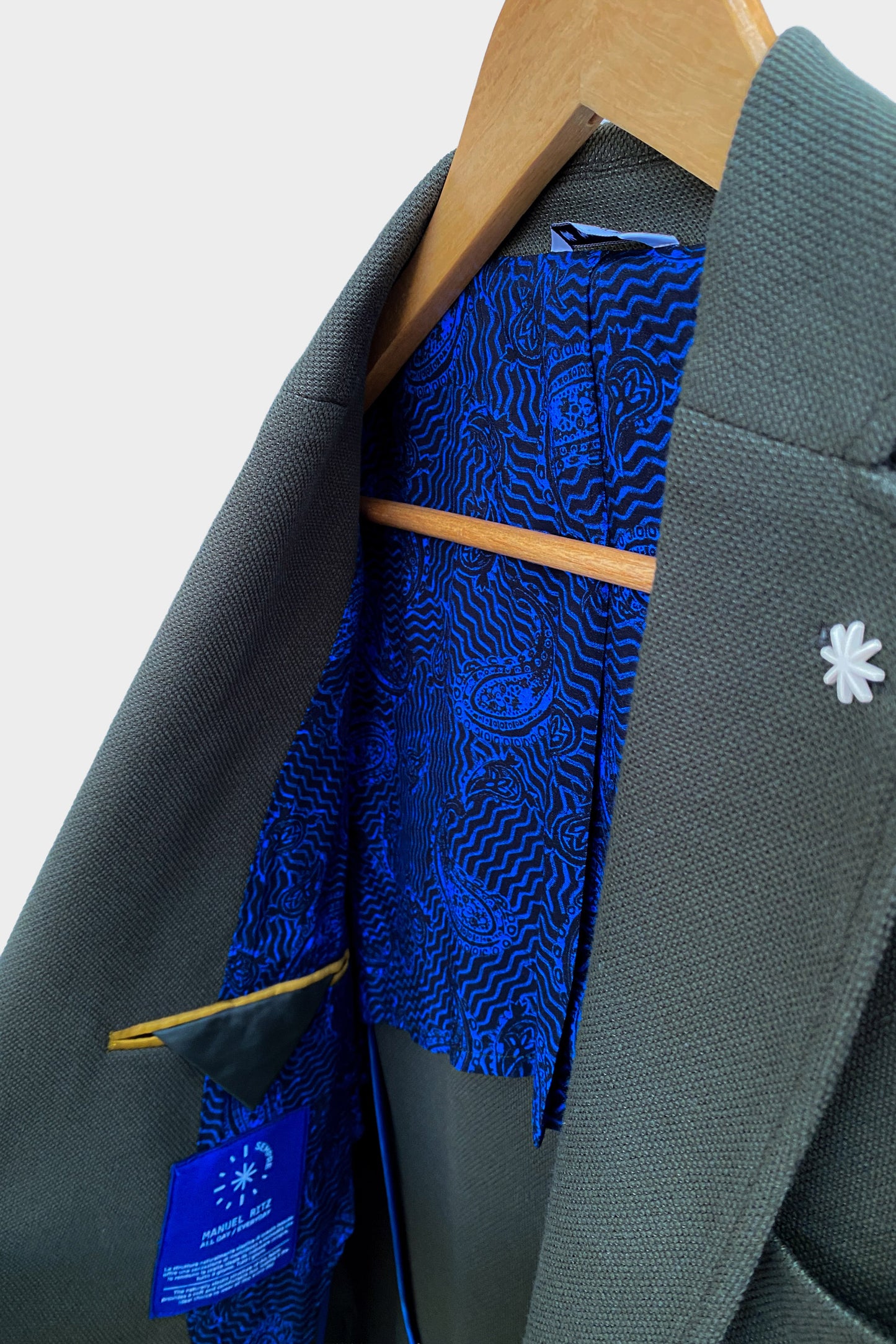 Manuel Ritz Blazer de piqué stretch verde