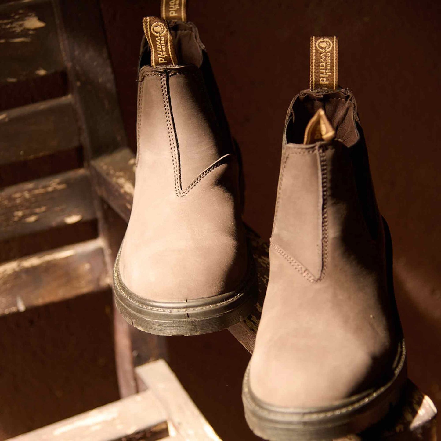 Botas estilo Chealsy marrón