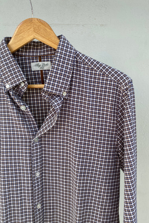 Alley Docks Camisa de franela minicuadros