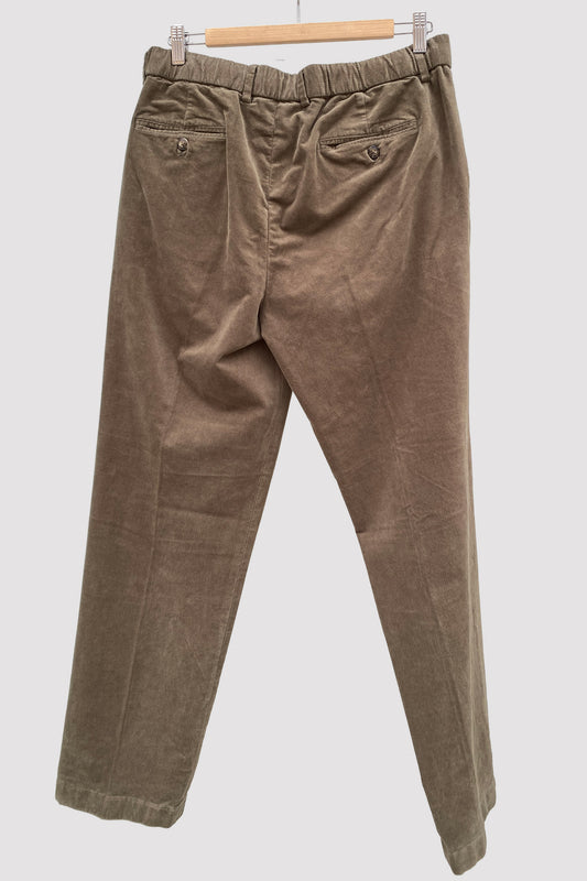 Alley Docks Pantalón aterciopelado verde