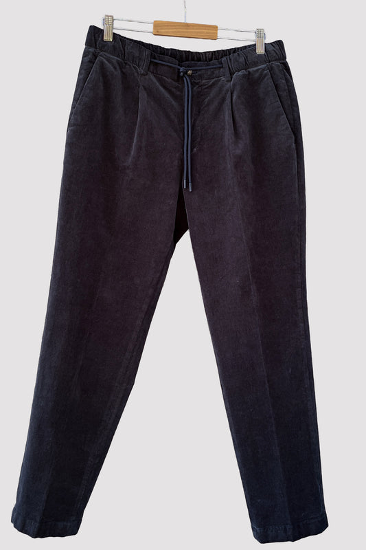 Alley Docks Pantalón aterciopelado navy