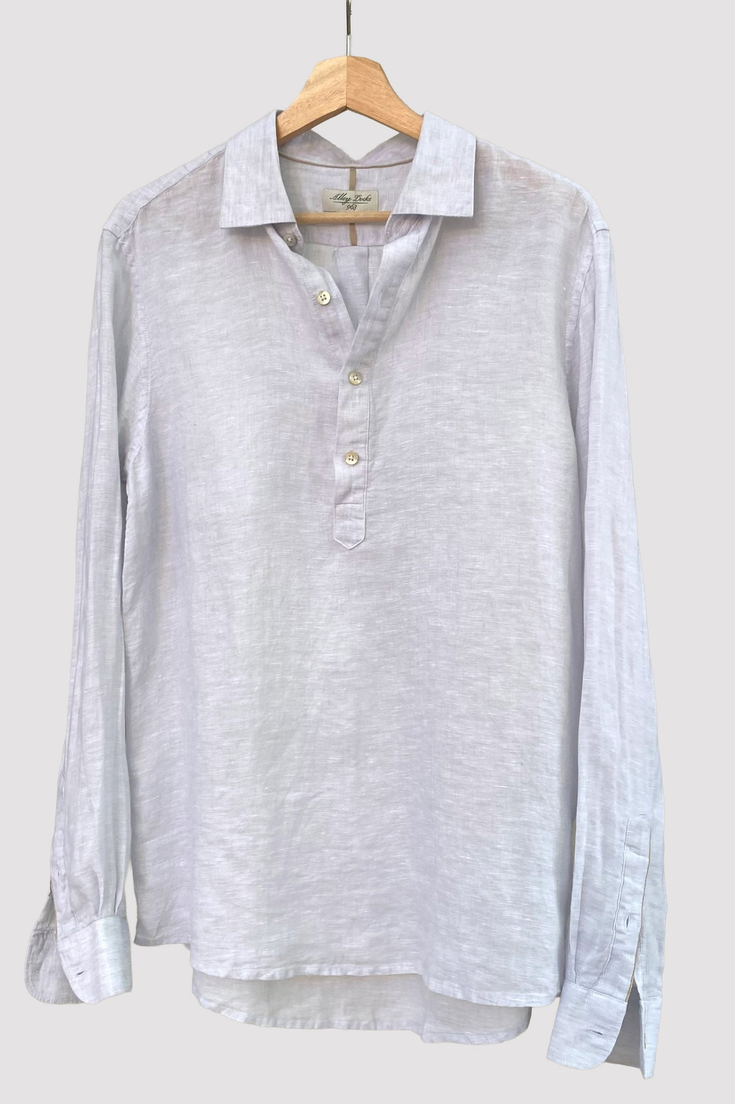 ALLEY DOCKS CAMISA POLERA BLANCO ROTO