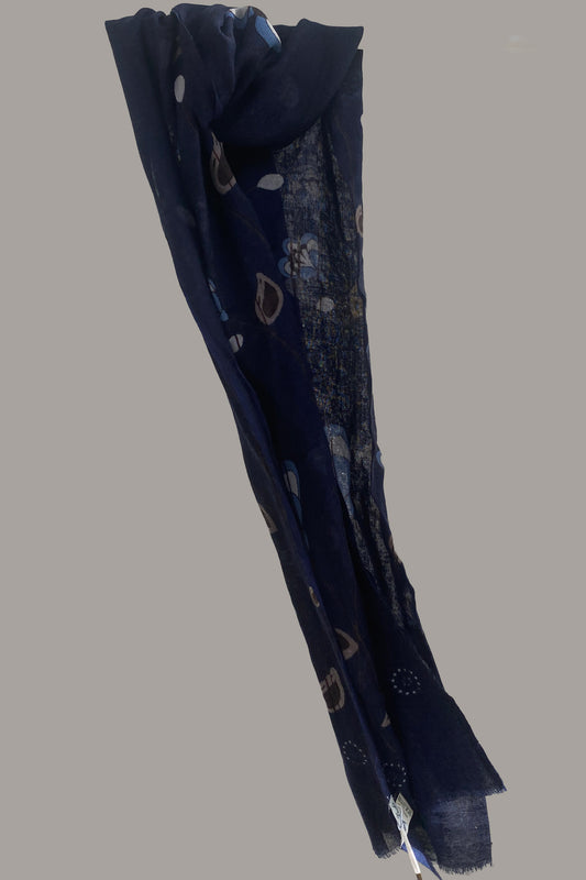 Alley Docks Fular oscuro con flores