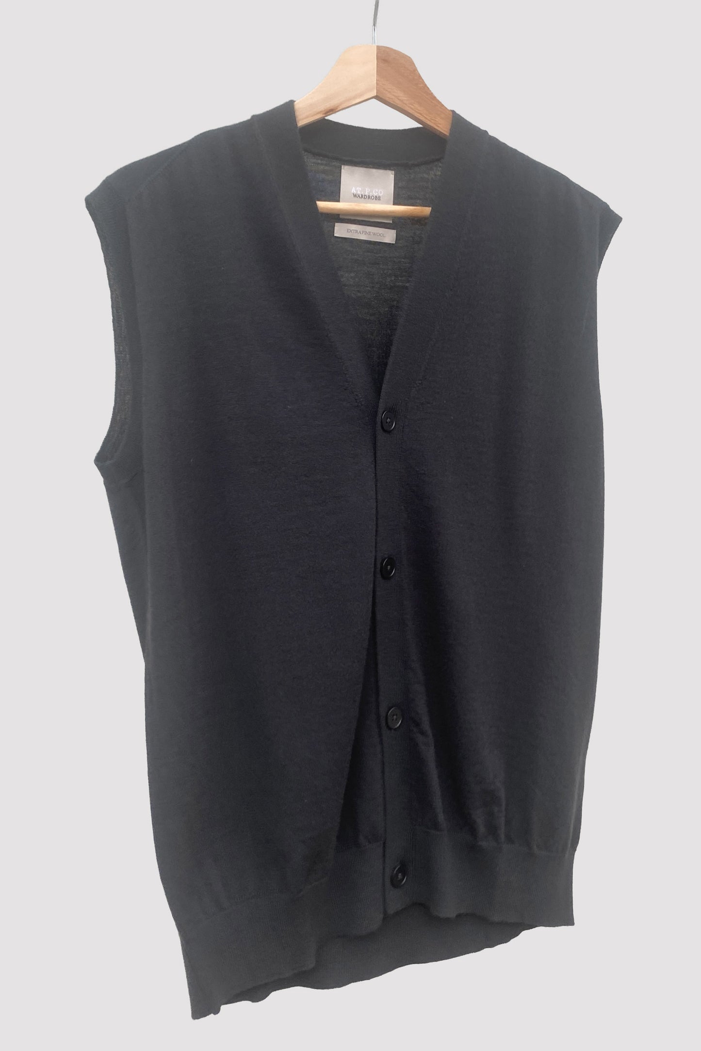 At.p.co Chaleco de lana de merino con botones