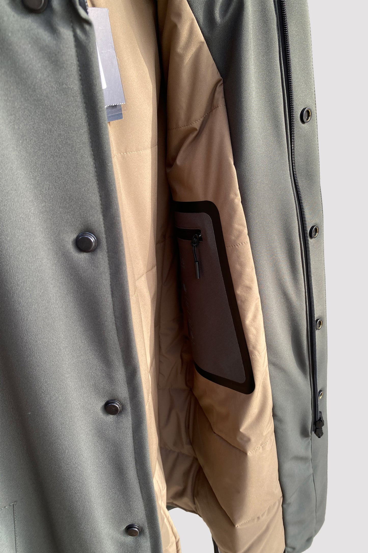 At.p.co Abrigo gabardina acolchado verde