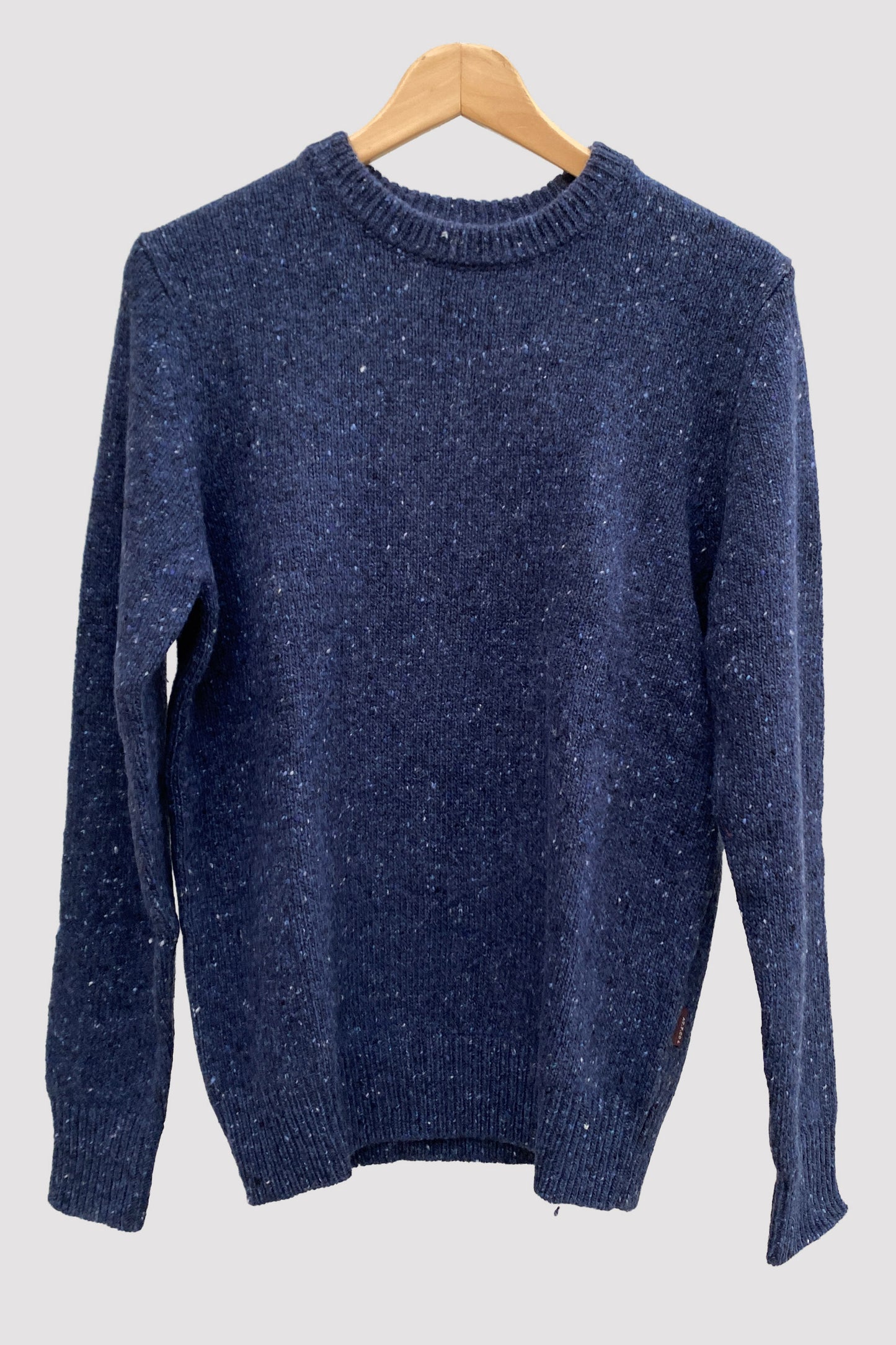 At.p.co Jersey jaspeado cuello redondo azul