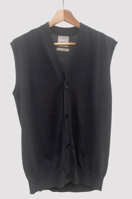 At.p.co Chaleco de lana de merino con botones