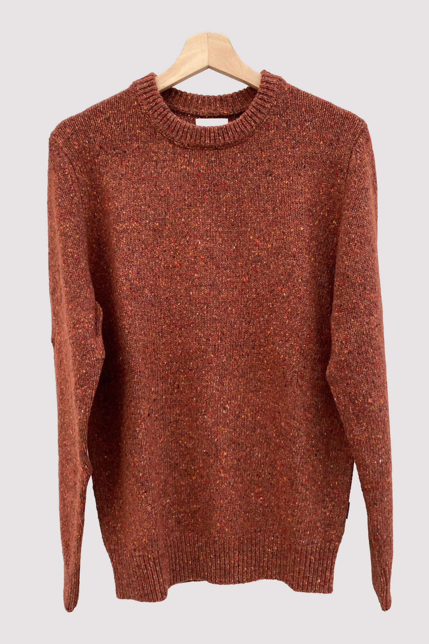 At.p.co Jersey jaspeado cuello redondo tierra