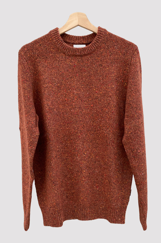 At.p.co Jersey jaspeado cuello redondo tierra