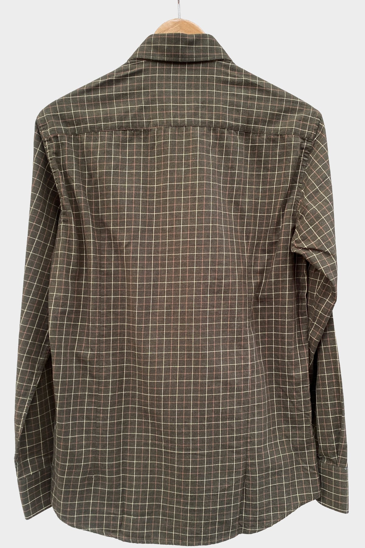 Bastoncino Camisa de verde con dibujo de cuadros