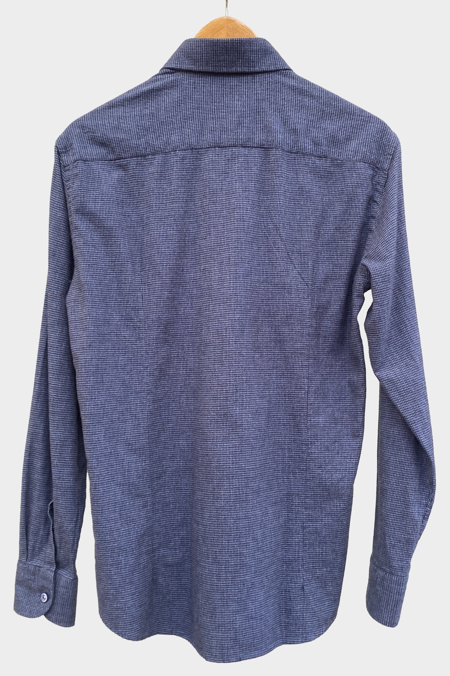 Bastoncino Camisa de mini pata de gallo azul