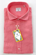 Bastoncino Camisa de lino color rosa