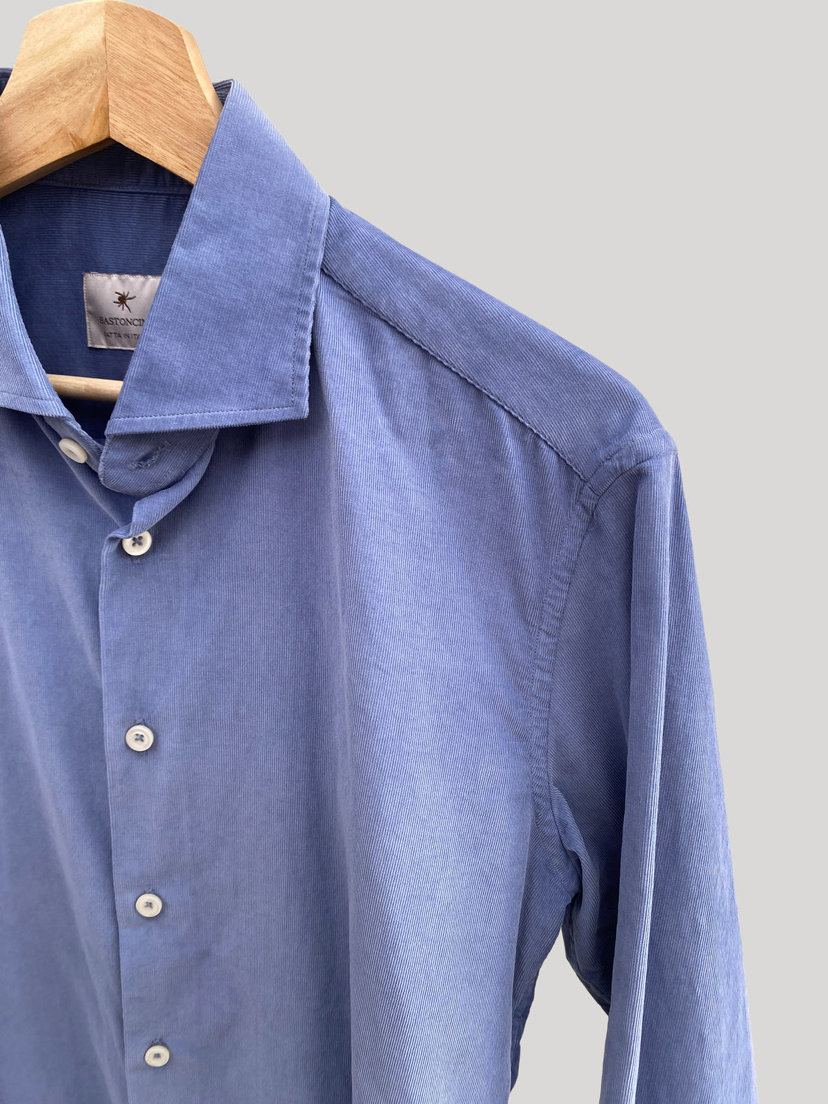Bastoncino Camisa de micropana celeste