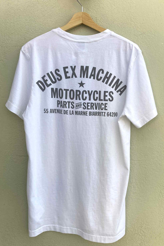 Deus Ex Machina Camiseta Biarritz Address white