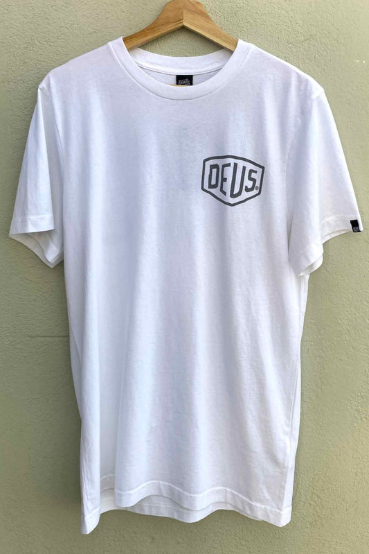 Deus Ex Machina Camiseta Biarritz Address white