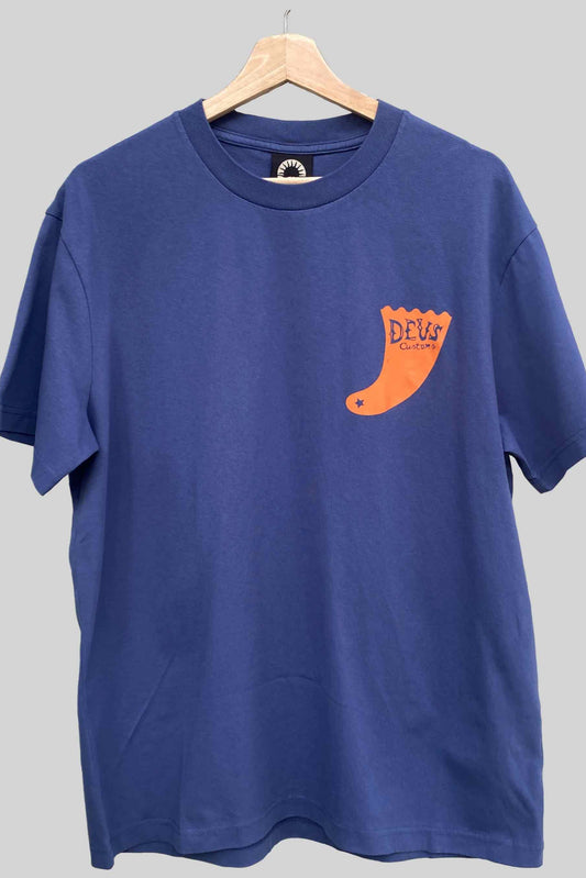 Deus Ex Machina Camiseta Single Fin azul