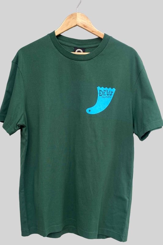 Deus Ex Machina Camiseta Single Fin verde
