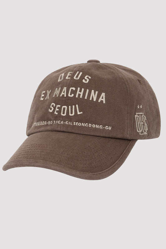 Deus Gorra marrón con la dirección de la dirección de Seul choco