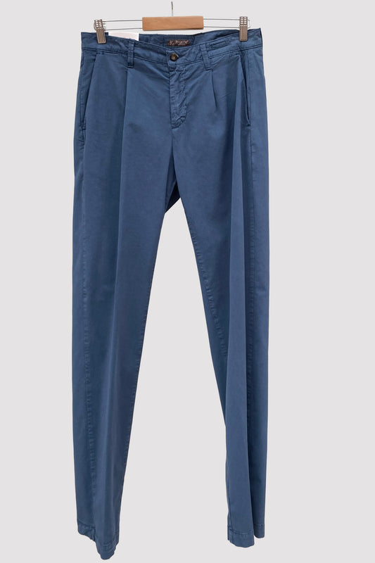 Four.ten Pantalón chino con pinza azul