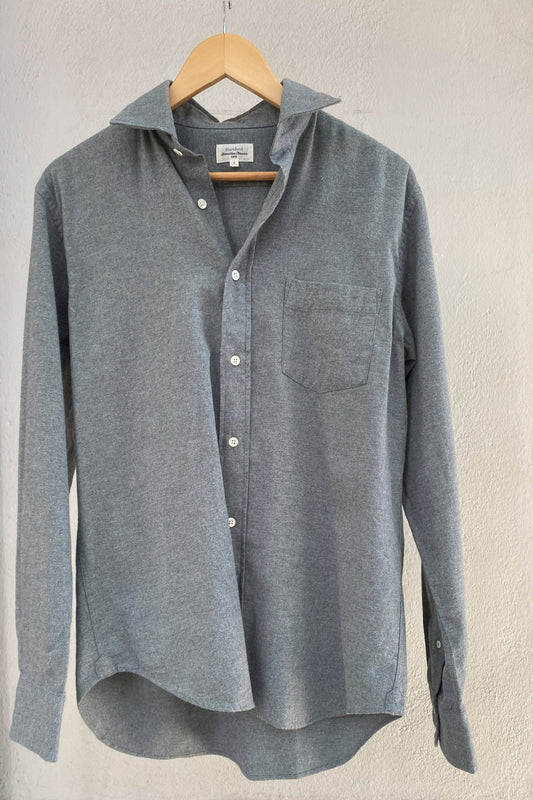 Hartford Camisa verde celadón de franela
