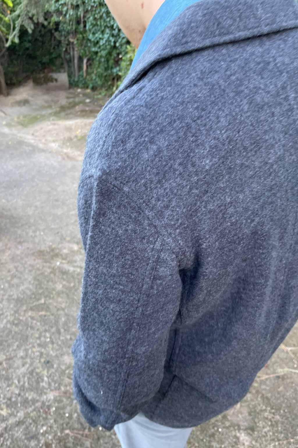 Hartford blazer de lana cocida gris oscuro