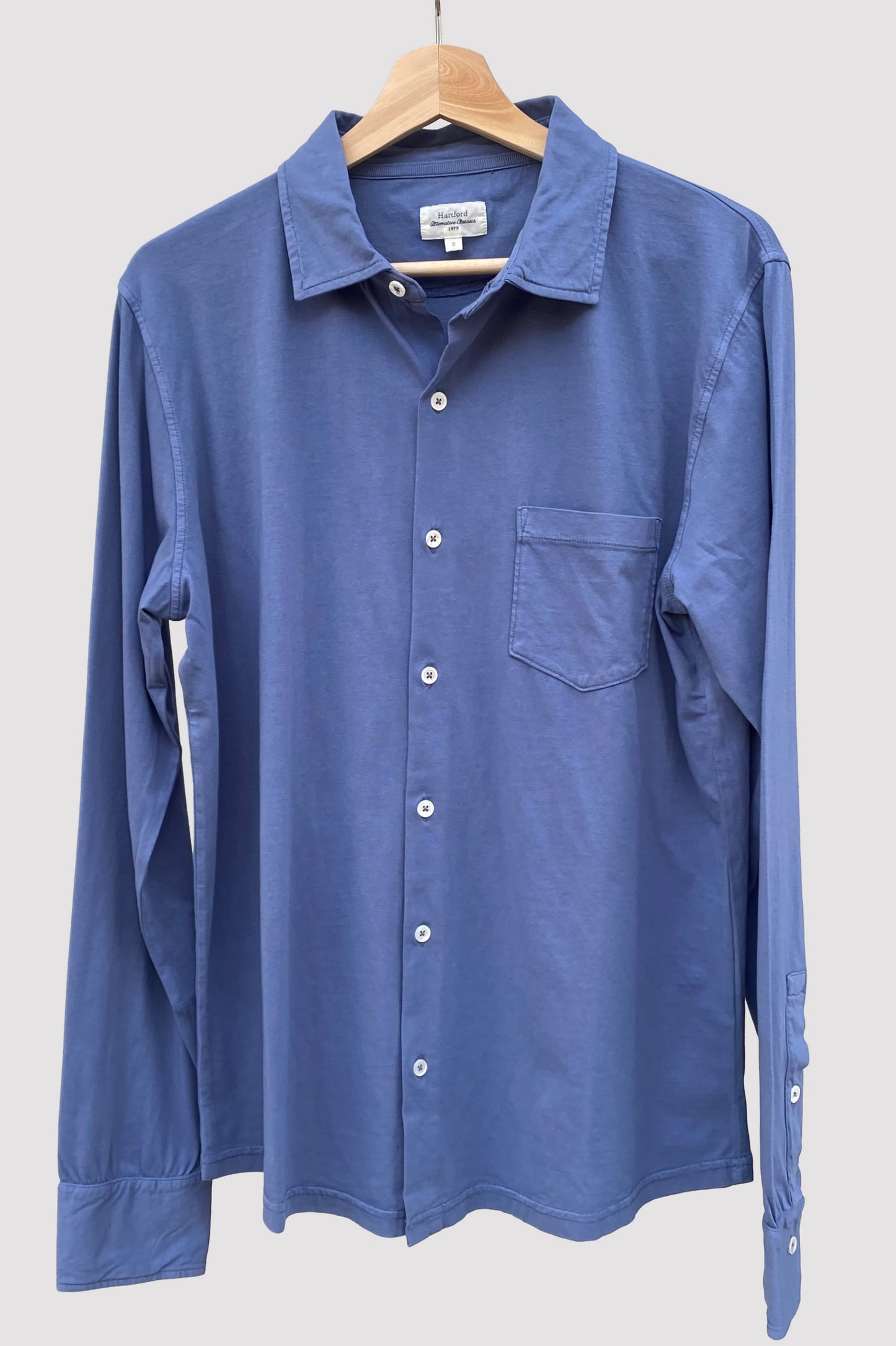 Hartford Camisa azul de punto de Jersey