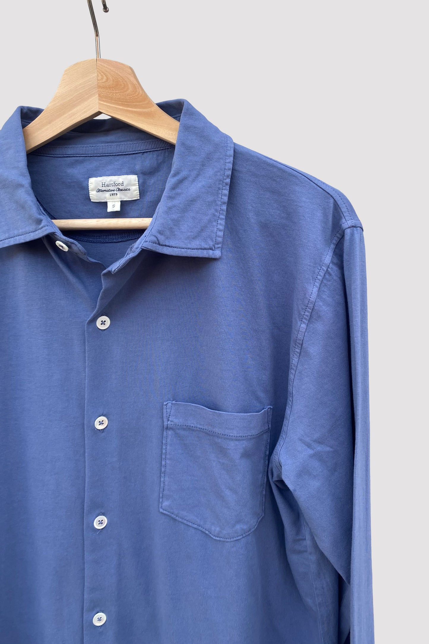 Hartford Camisa azul de punto de Jersey