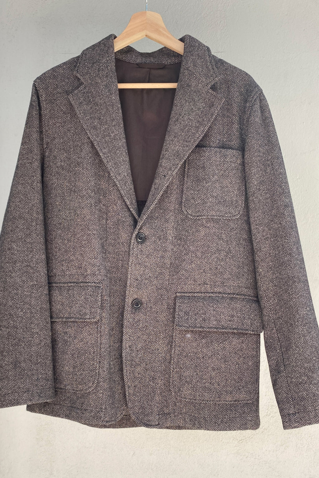 Hartford Chaqueta de espiga de lana