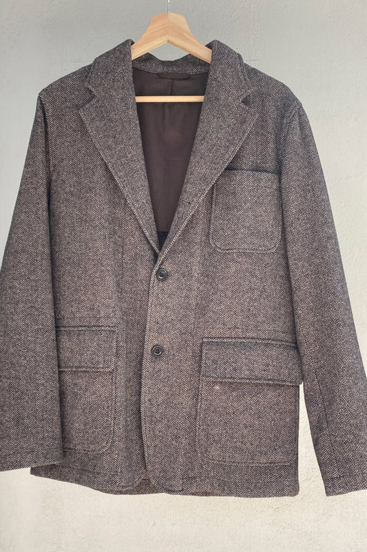 Hartford Chaqueta de espiga de lana