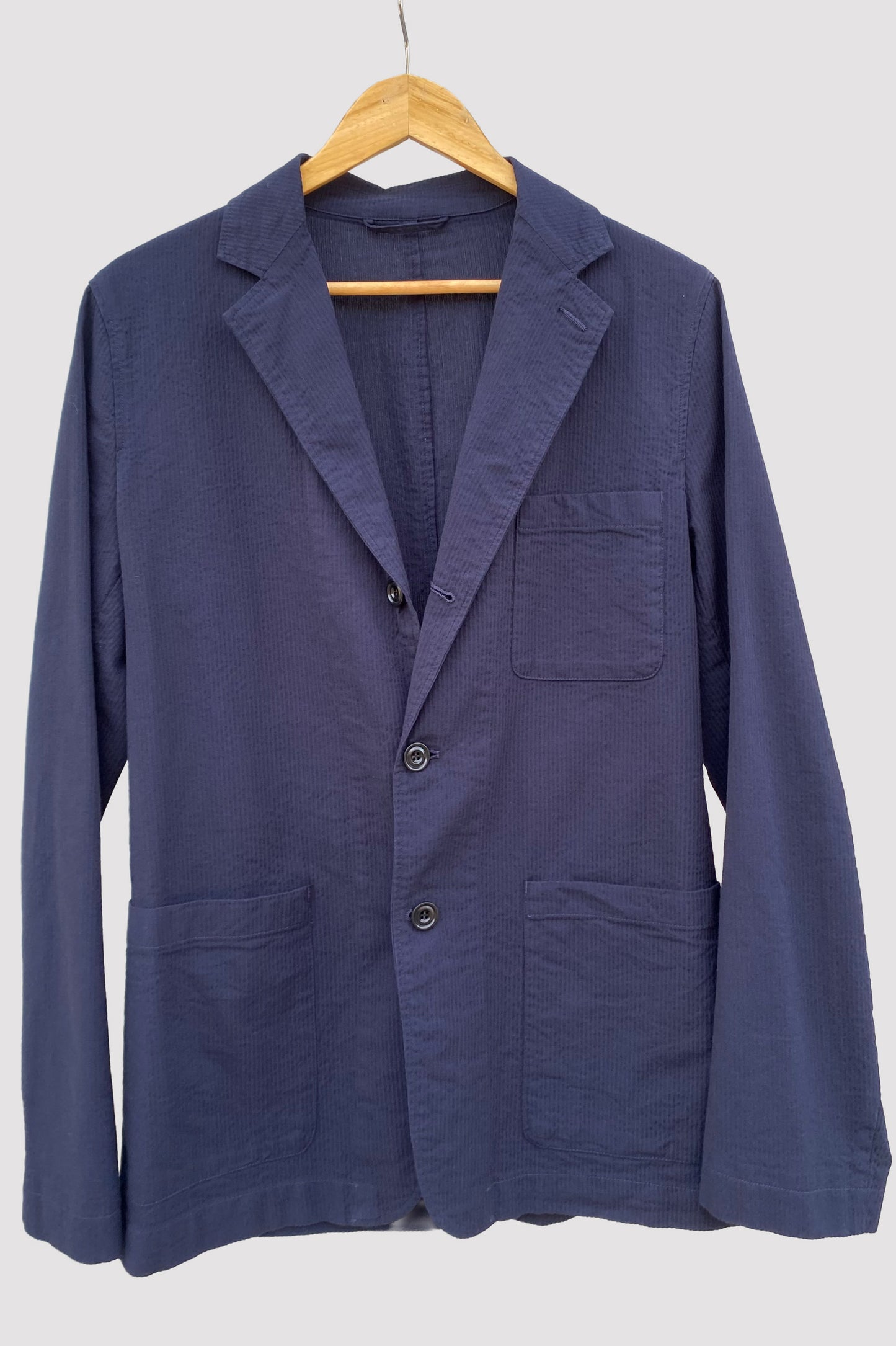 Hartford Blazer seersucker marino oscuro