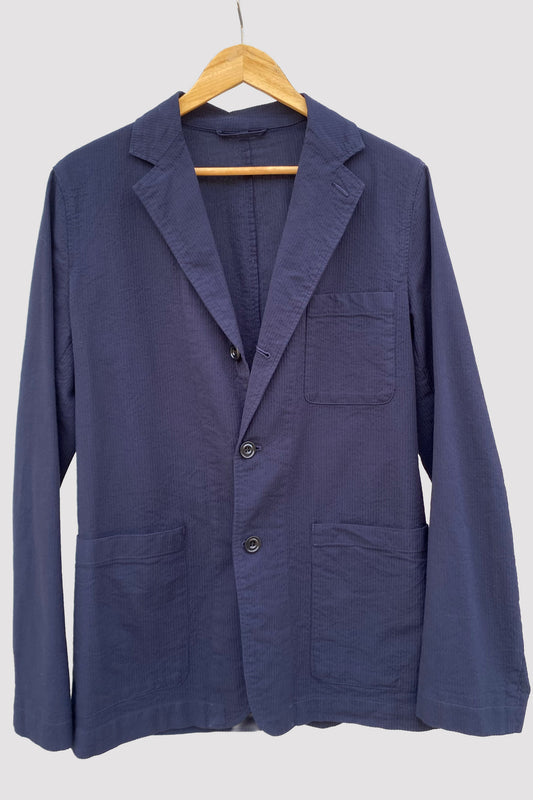 Hartford Blazer seersucker marino oscuro