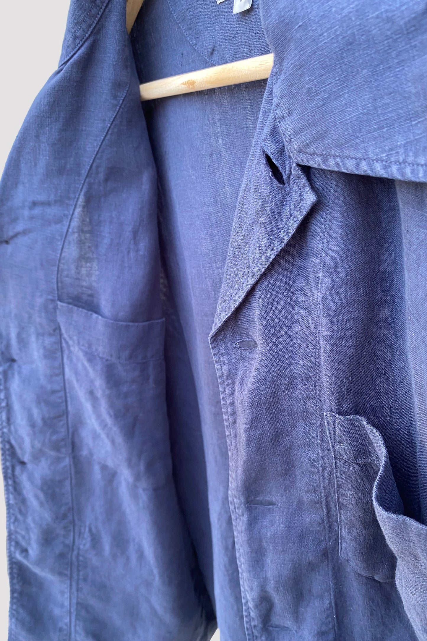 Hartford Chaqueta de lino Perry azul marino