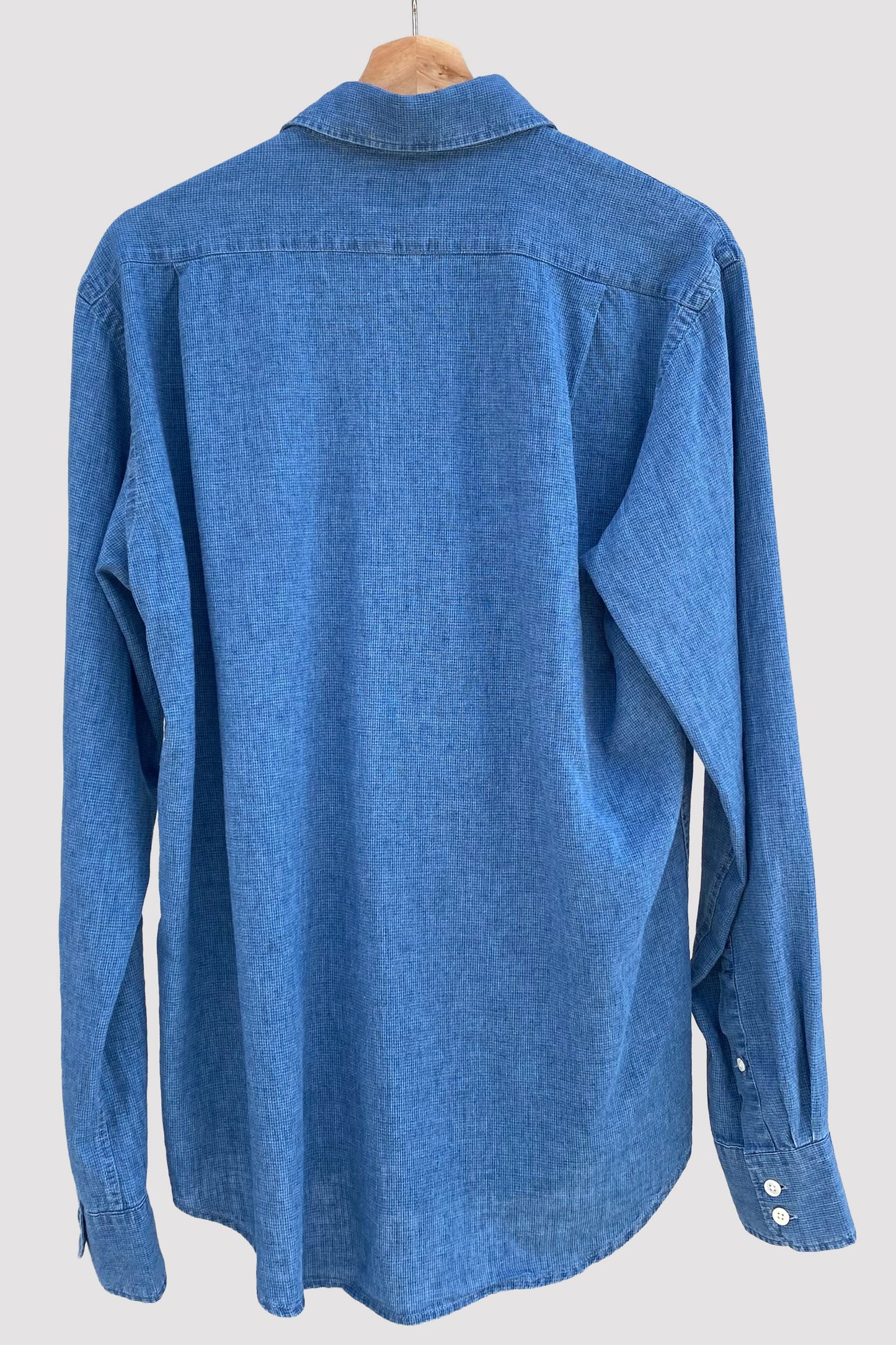 Hartford Camisa Paul con dibujo de mini cuadro azul
