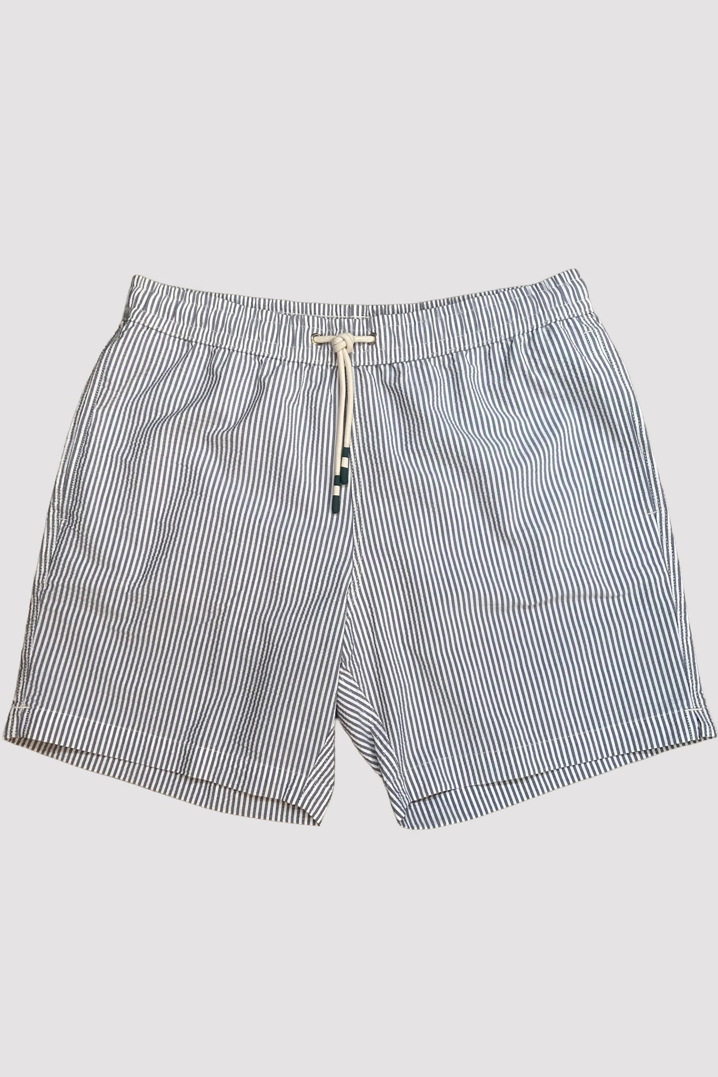 HARTFORD TRAJE DE BAÑO SEERSUCKER DE RAYAS AZUL Y BLANCO