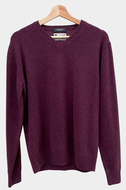 Homeward jersey cuello pico Burdeos