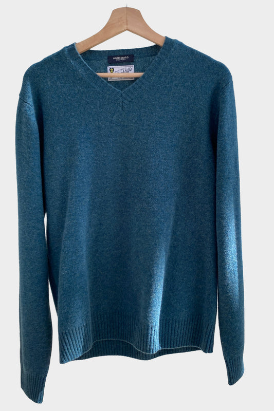 Homeward jersey cuello pico verde oscuro