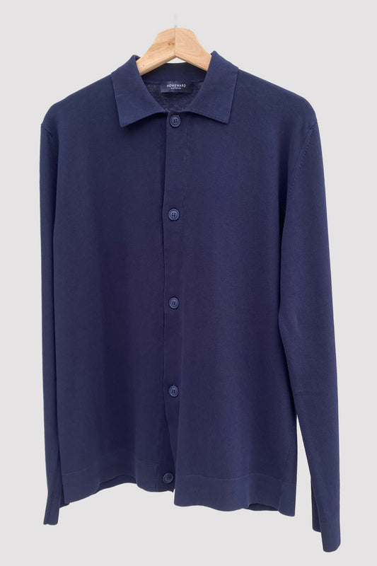 Homeward cardigan con cuello Polo navy