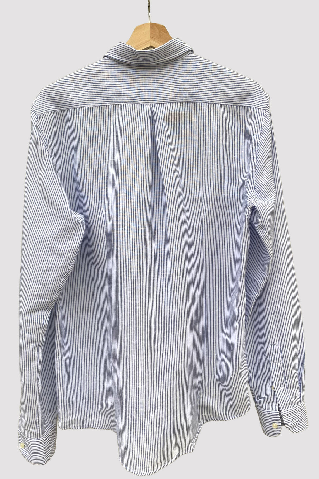 Homeward camisa blanca de rayas azules
